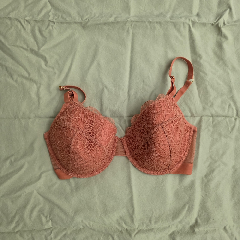 Lively Lace Coral Bra